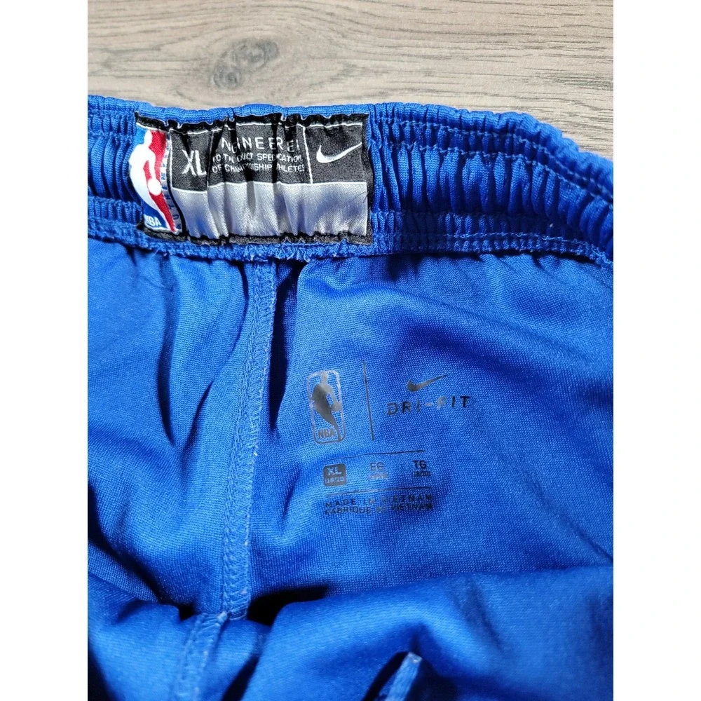 NBA Authentic Nike Golden State Warriors Blue On Court Basketball Shorts Boys XL